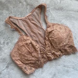 Tan lace Aerie Bralette